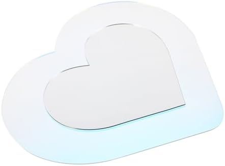 Zerodeko Heart-Shaped Wall Mirror for Decor and Vanity