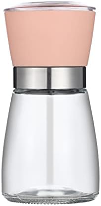 LEIXIUSM Refillable Pepper Mill Salt and Pepper Grinder Pink