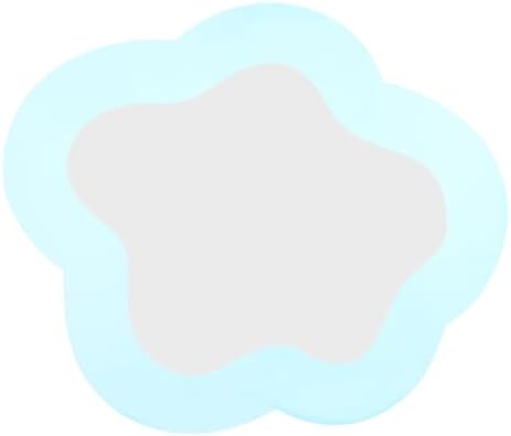 Modern Pink Wavy Cloud Shape Wall Mirror