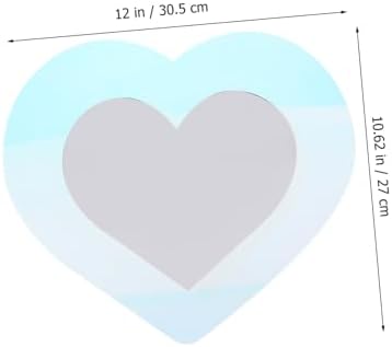 DECHOUS Wall Heart Mirror Decor Bathroom Living Room Mirror