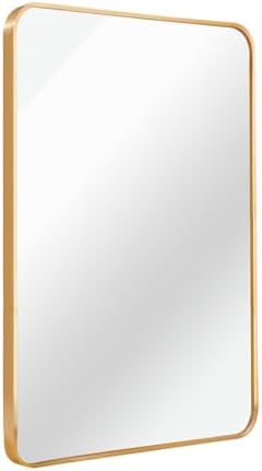 AiStarlink Wall Mount Mirror 24x36 Aluminum Farmhouse Style