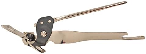 Classic Compact Metal Can Opener with Bottle Cap Remover