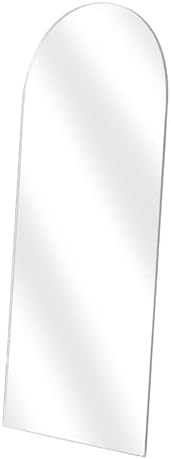ORFOFE Round Pink Acrylic Mirror for Vanity
