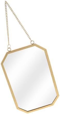 WOONEKY Gold Finish Wall Mounted Vanity Mirror