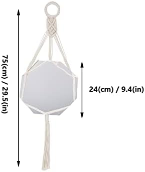 JOEBO Rustic Macrame Mirror Wall Art