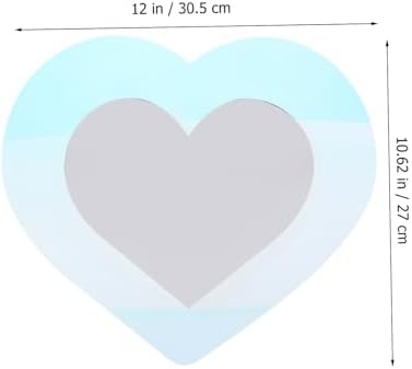 Zerodeko Heart-Shaped Wall Mirror for Decor and Vanity