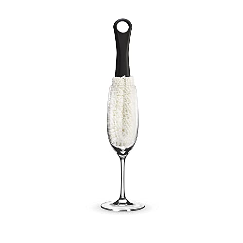HIC Kitchen Bar Soft Foam Stemware Brush for Wine Glasses