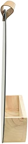 Wall Mirror with Storage Compartment 138 Round Pinewood Design