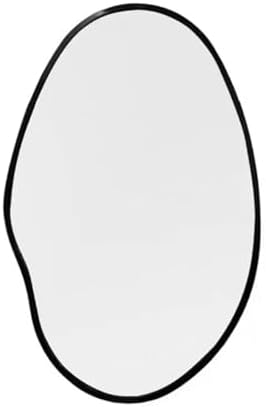 Irregular Vanity Mirror with Black Lanyard