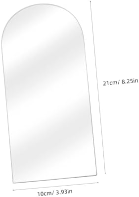 ORFOFE Round Pink Acrylic Mirror for Vanity