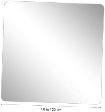 Cabilock Black Mirror Tiles Self Adhesive 4 Piece Wall Decor