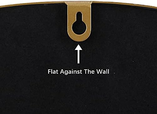 EMAISON 30 Inch Round Gold Mirror Wall Mount
