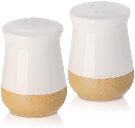 Hasense Salt and Pepper Shakers Set of 2 Ceramic 1
