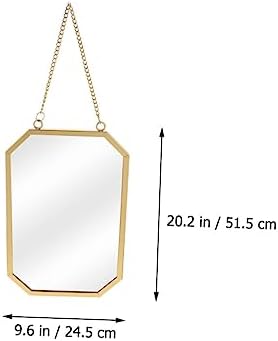 BUGUUYO Hanging Wall Mirror Black Vanity Mirror Decorative