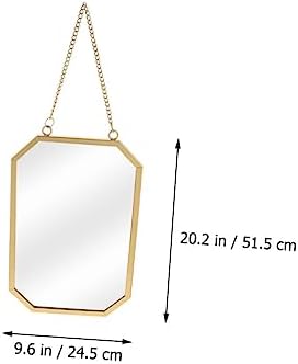 Holibanna Full Size Black Hanging Wall Mirror