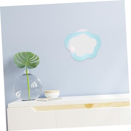Pink Wavy Cloud Shape Wall Mirror Decor