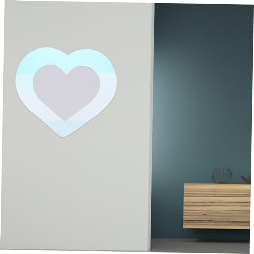Zerodeko Heart-Shaped Wall Mirror for Decor and Vanity