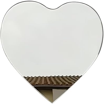LTSRLL Heart-Shaped Mirror Tiles for Bathroom Vanity Wall