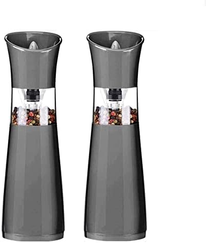 Premium Salt and Pepper Grinder Set - 2 pcs Stainless Steel with Ceramic Rotor
