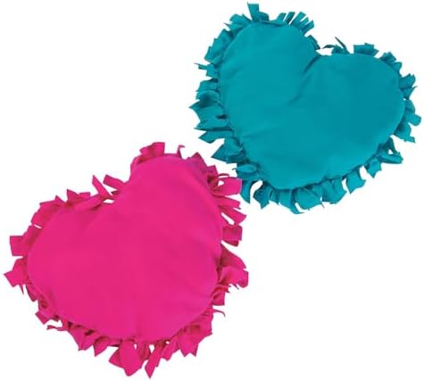 Heart Shaped Fleece Pillow Kit - 6 Pieces