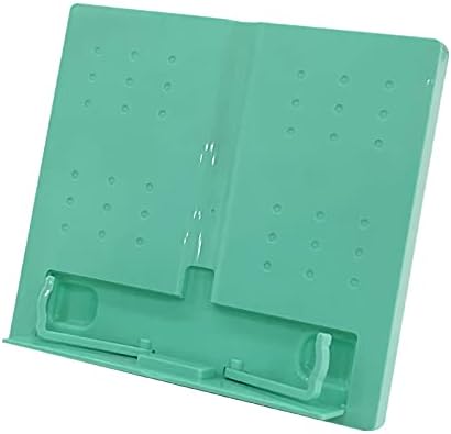 Yuidaaavzz Portable Foldable Book Stand for Kitchen and Office Green