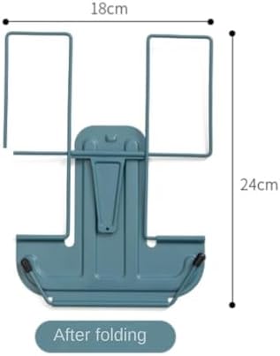 QUQUQ Adjustable Cookbook Holder with 3 Angles Portable Bookshelf Stand Blue