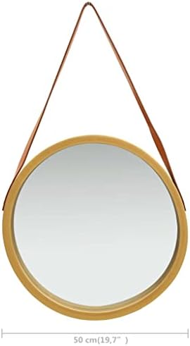 vidaXL Adjustable Gold Round Wall Mirror