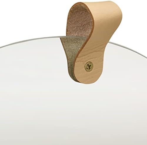 Wall Mirror with Storage Compartment 138 Round Pinewood Design