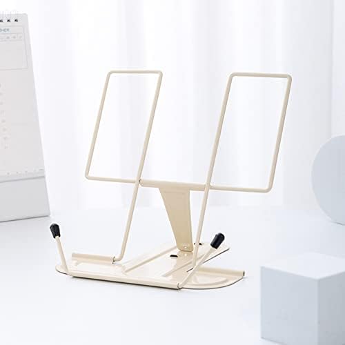 Folding Holder with Page Clip Adjustable Metal Rest for Kids Reading Stand
