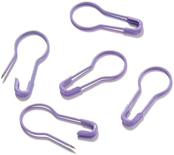 100pcs Bulb Safety Pins 215mm Purple