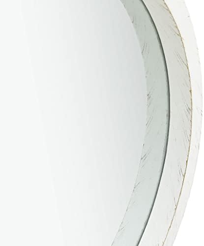 Teenpull Round Wall Mirror with Wood Frame 157 in Diameter
