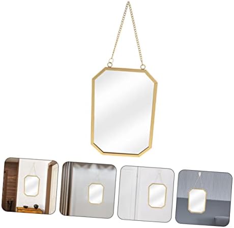 BUGUUYO Hanging Wall Mirror Black Vanity Mirror Decorative