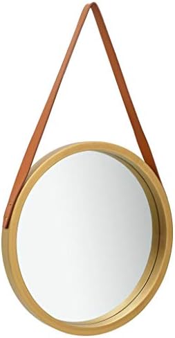 vidaXL Adjustable Gold Round Wall Mirror