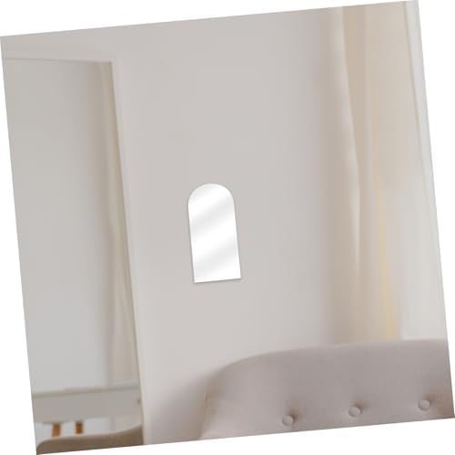 ORFOFE Round Pink Acrylic Mirror for Vanity