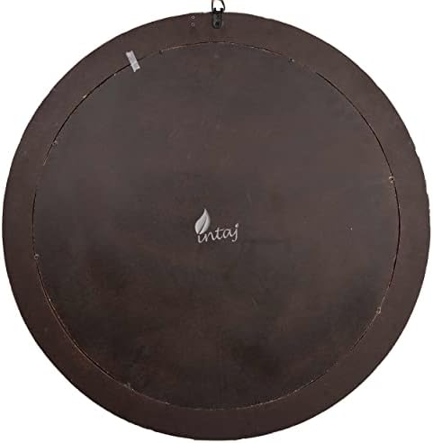 OUTRIGHT 9 Inch Round Wall Mirror for Bathroom and Living Room Decor