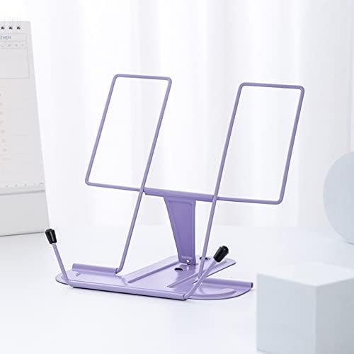 Folding Holder with Page Clip Adjustable Metal Rest for Kids Reading Stand