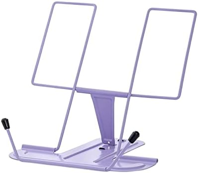 Versatile Metal Cookbook Stand with Tablet Holder - Violet