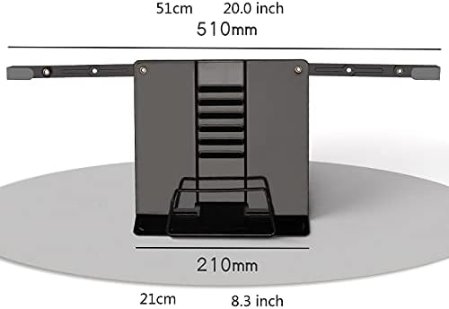 Yuidaaavzz Metal Book Stand with 6 Adjustable Angles