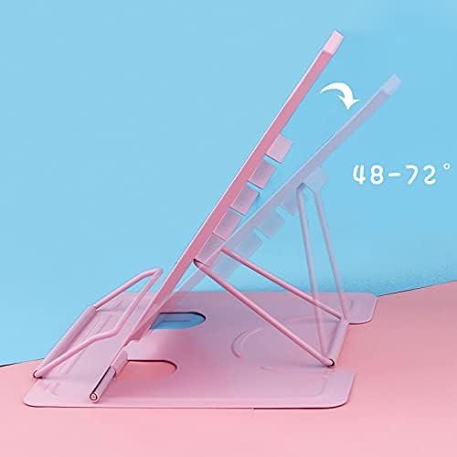 Yuidaaavzz Adjustable Metal Book Stand for Reading 8x7x8 Inch Blue