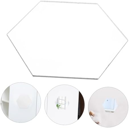 JECOMPRIS Hexagonal Acrylic Wall Mirror Decor