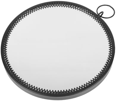 LIFKOME Black Round Wall Hanging Vanity Mirror