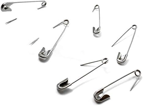 50PCS 3In Stainless Steel Safety Pins with Sharp Ends