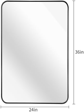 AiStarlink Wall Mount Mirror 24x36 Rectangle Metal Frame