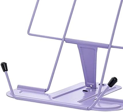 Versatile Metal Cookbook Stand with Tablet Holder - Violet