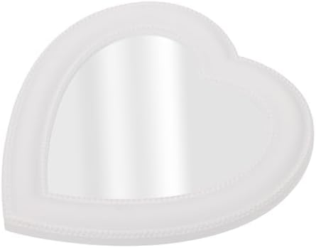 Heart-Shaped Makeup Mirror Wall or Table Mount Decor