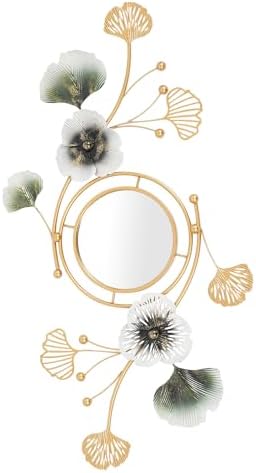 Mignonnememe Gold Ginkgo Leaf Vanity Mirror