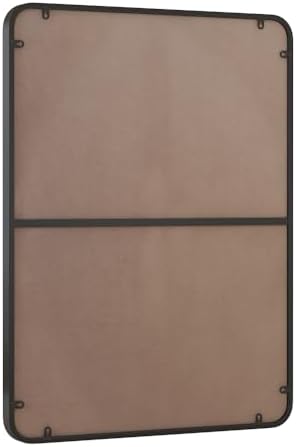30x40 Inch Black Metal Framed Wall Mirror