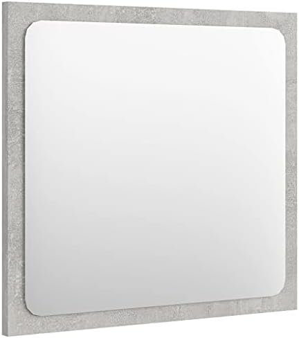 ZQQLVOO Acrylic Mirror Concrete Gray 157x146 Wall Mount