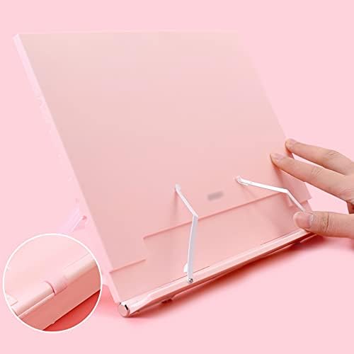 Yuidaaavzz Foldable Book Stand for Kitchen and Office Blue