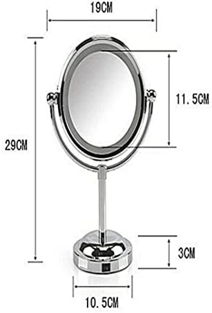 Lighted Chrome Vanity Mirror with Storage